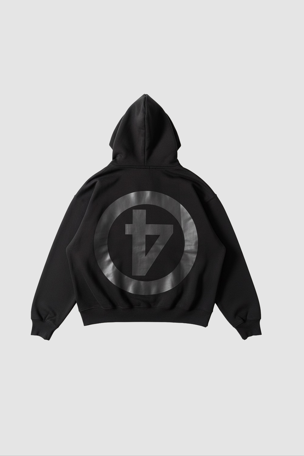 DROP SHOULDER ZIP UP HOODIE