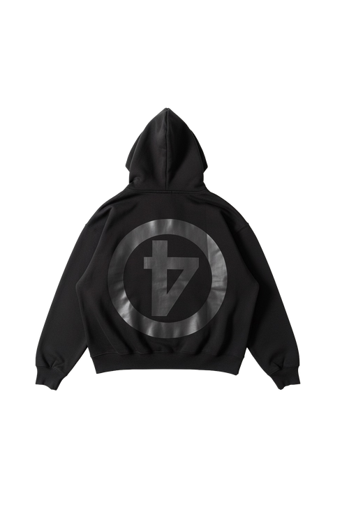 DROP SHOULDER ZIP UP HOODIE