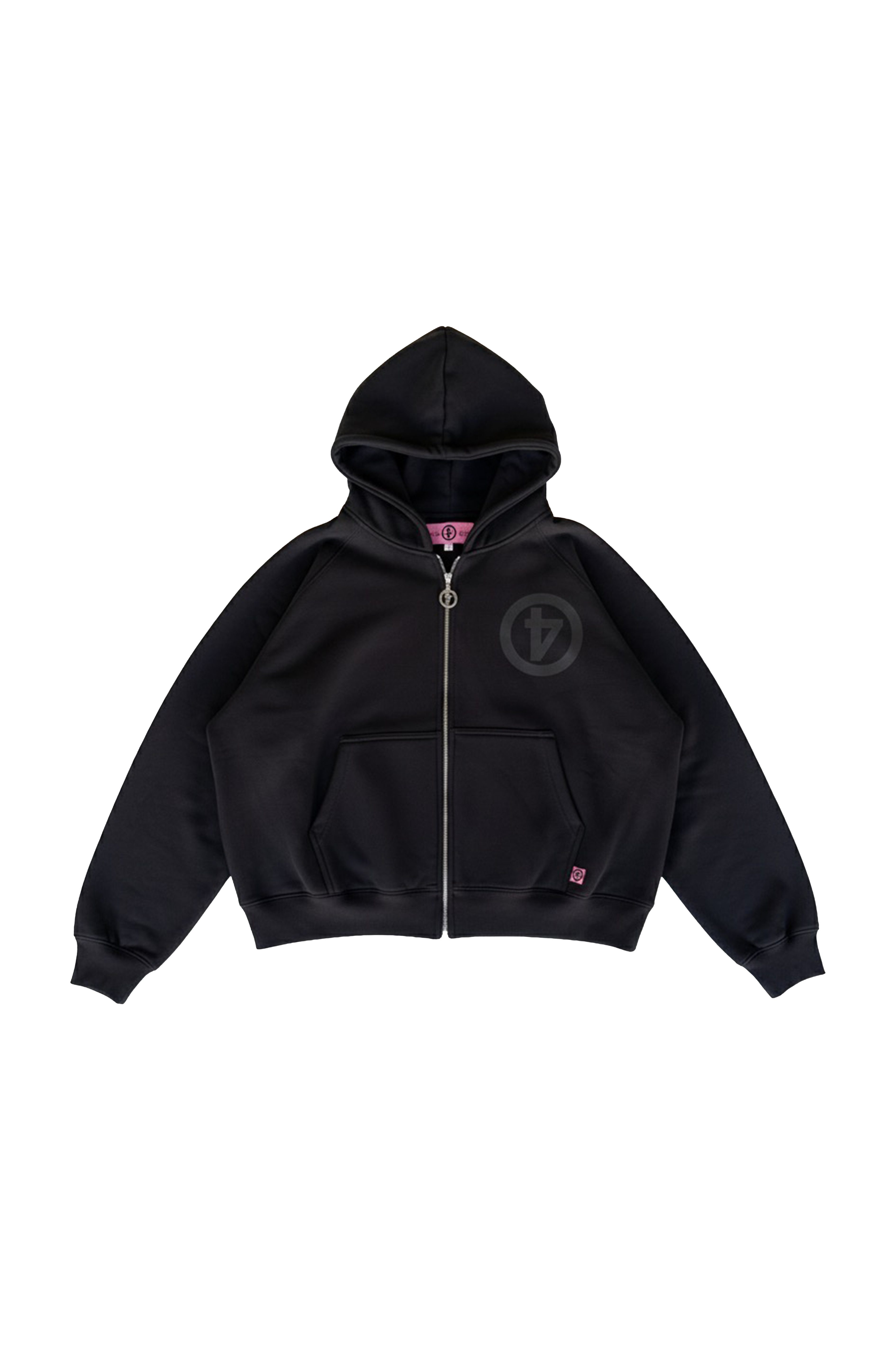 DROP SHOULDER ZIP UP HOODIE